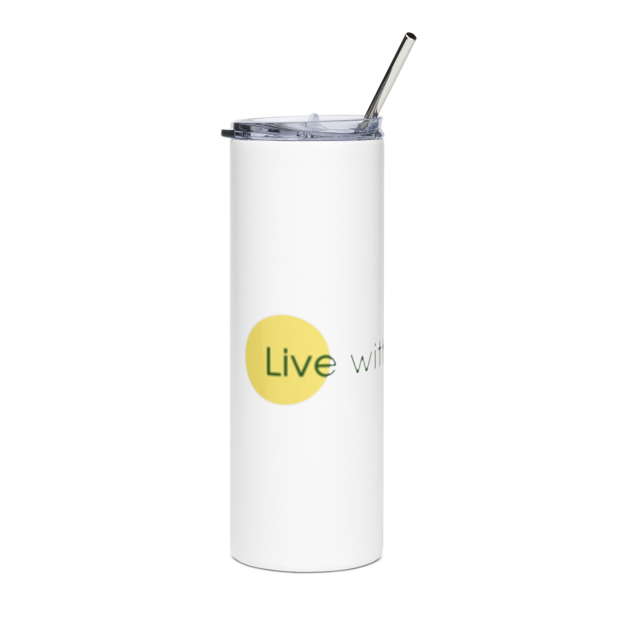 Inspirational Stainless Steel Tumbler - 20oz "Live with Gratitude"