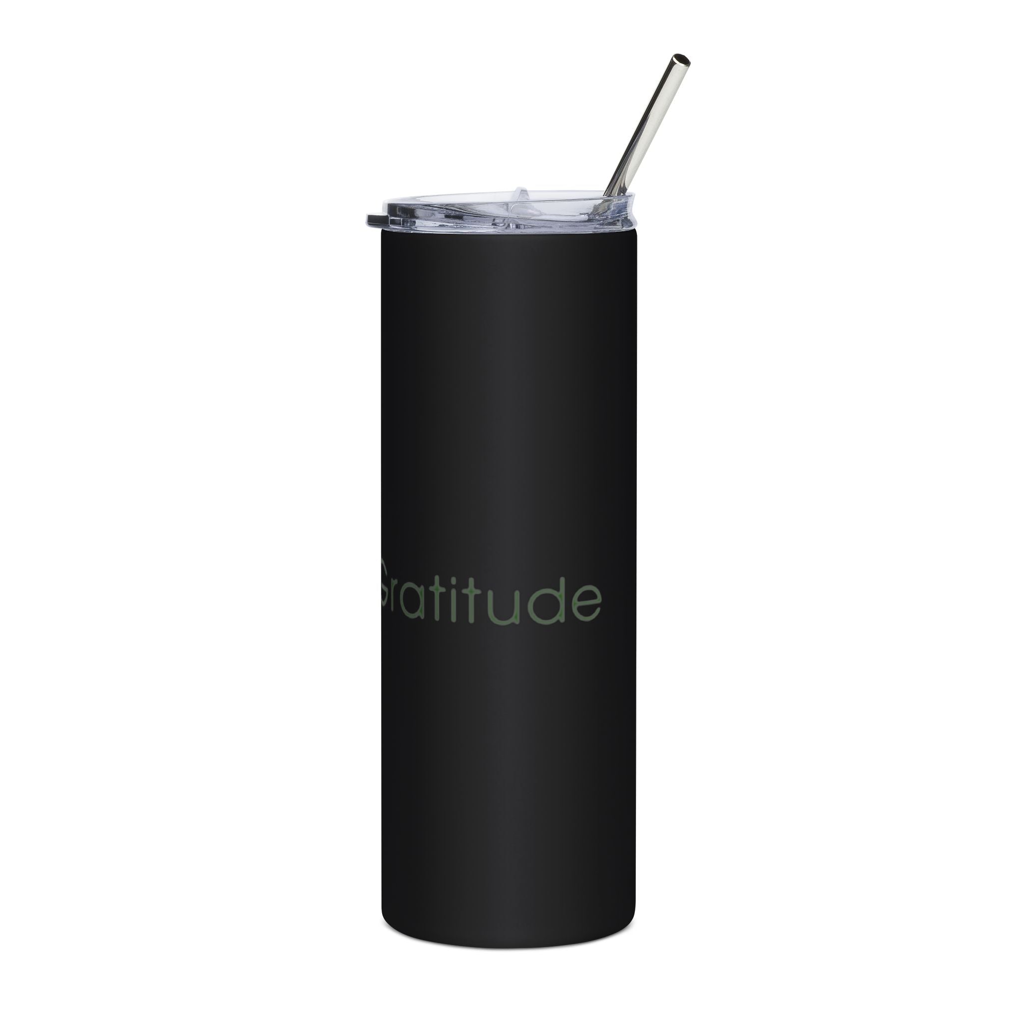 Inspirational Stainless Steel Tumbler - 20oz "Live with Gratitude"