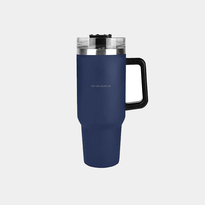 Stainless Steel Tumbler with Handle – 40 oz