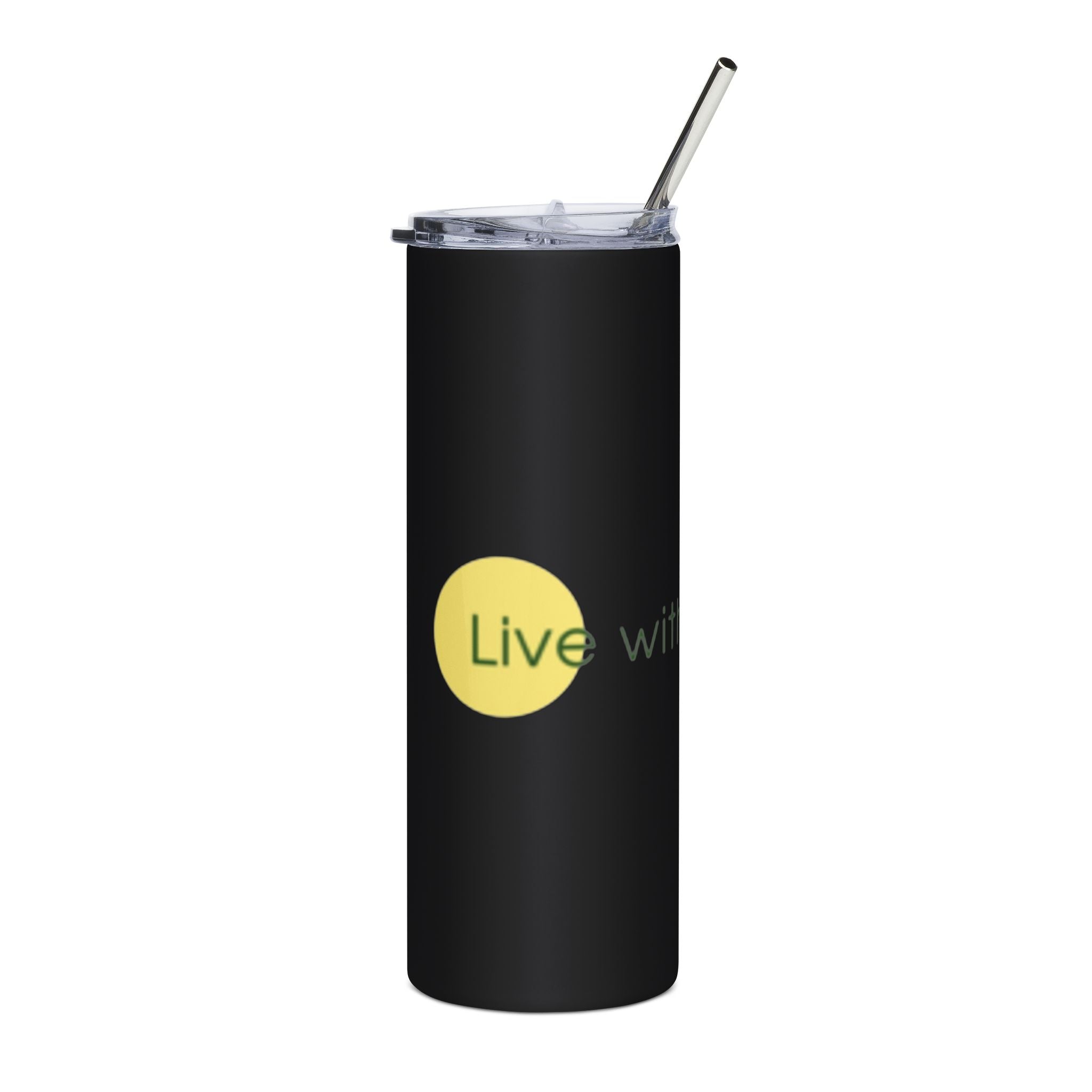 Inspirational Stainless Steel Tumbler - 20oz "Live with Gratitude"